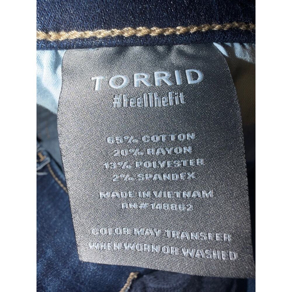 Torrid women’s boyfriend straight draw sting blue jeans - Picture 6 of 11